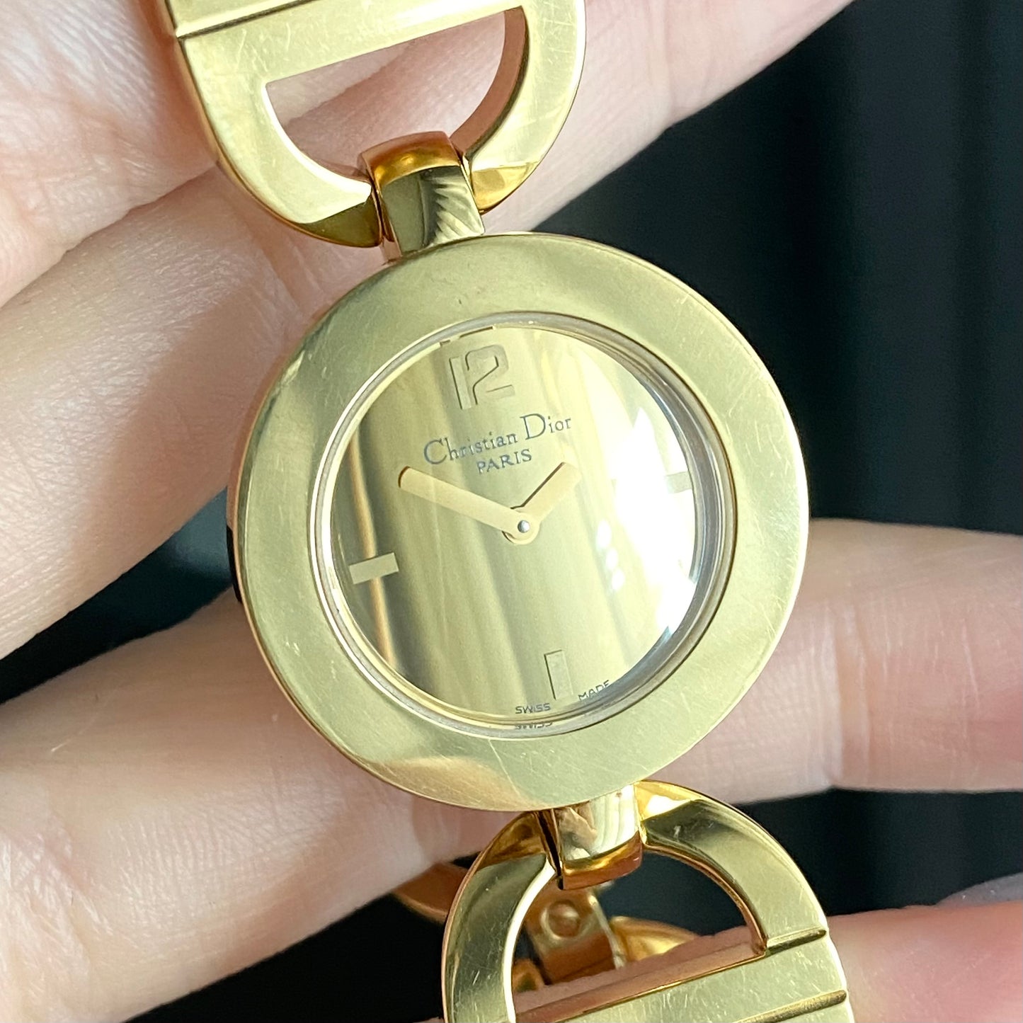 Christian Dior Round Malice Gold
