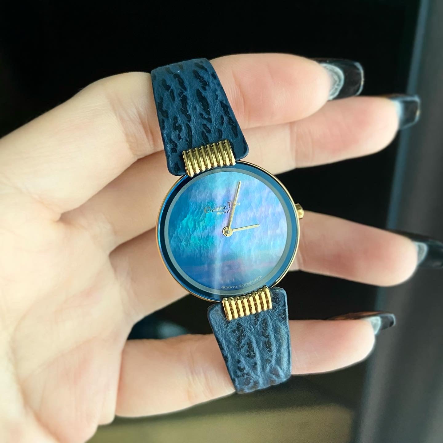 Dior blue watch best sale