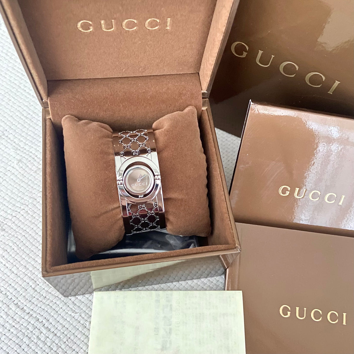GUCCI Twirl 112 Brown