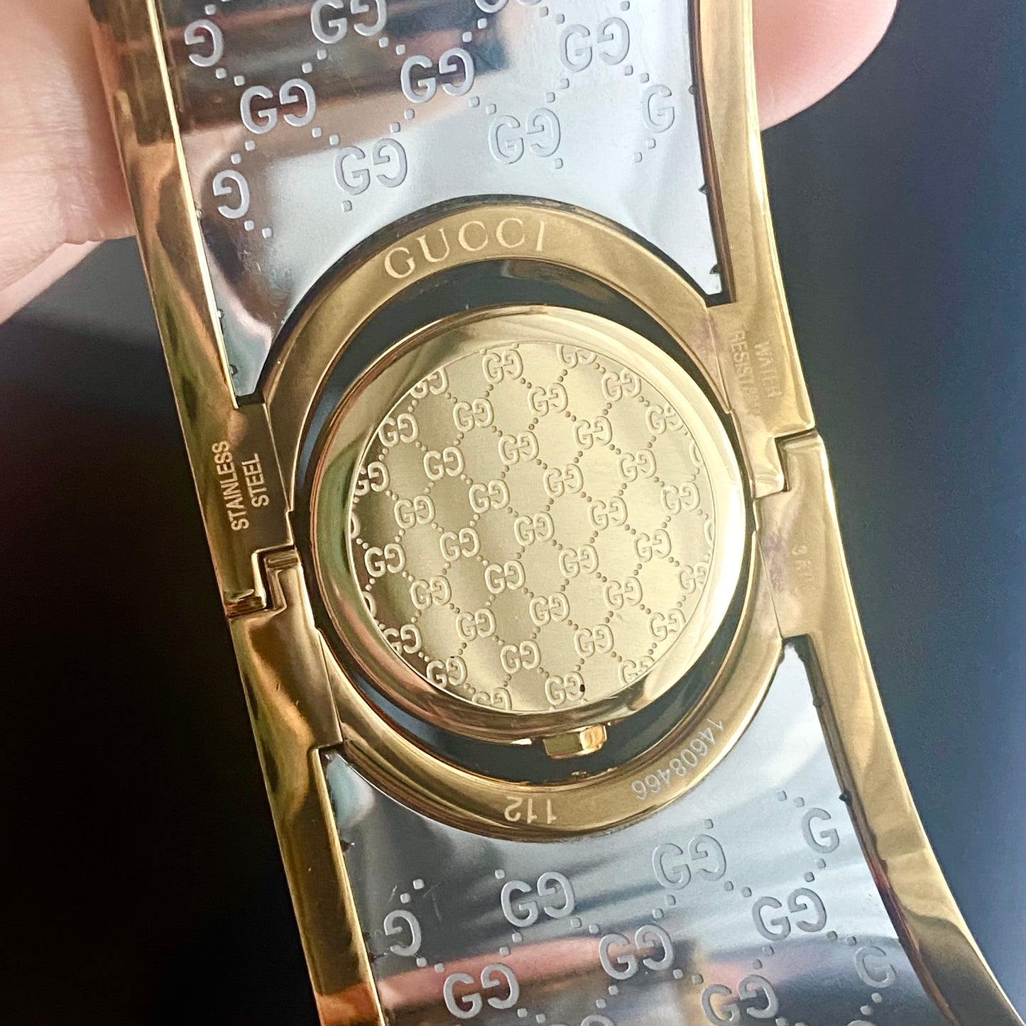 GUCCI 112 Twirl Gold Tone