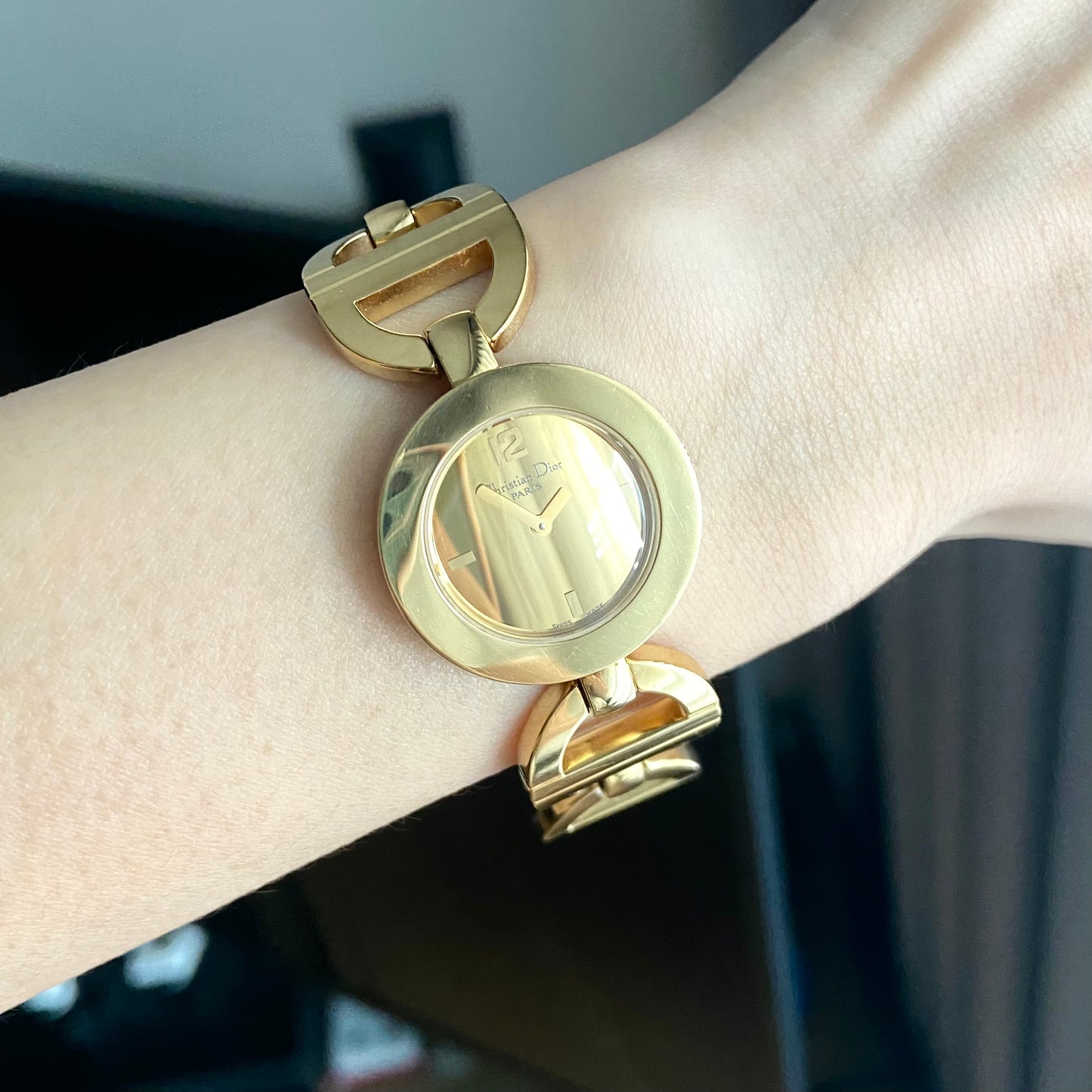 Christian Dior Round Malice Gold