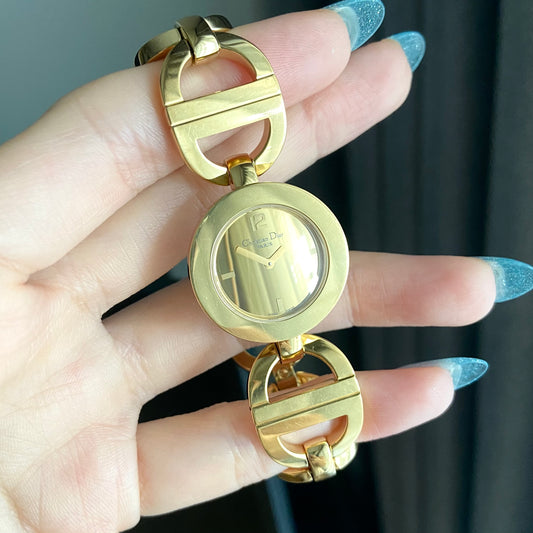 Christian Dior Round Malice Gold
