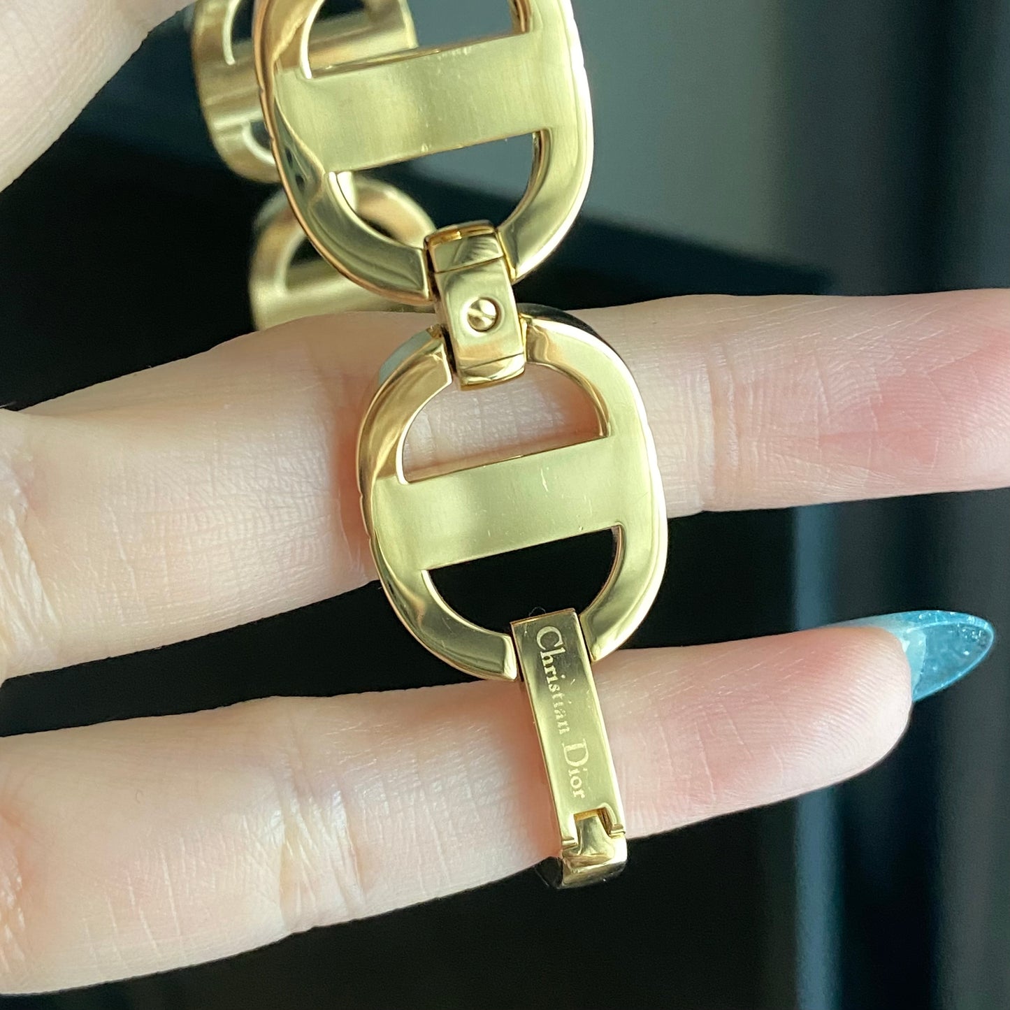 Christian Dior Round Malice Gold