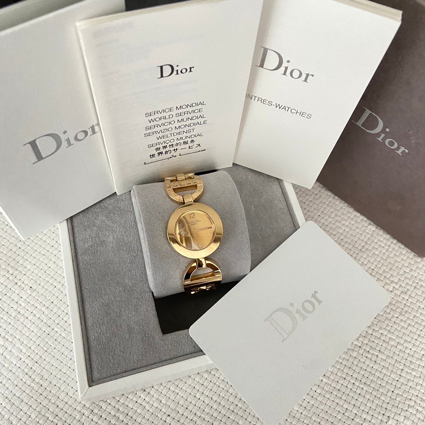 Christian Dior Round Malice Gold