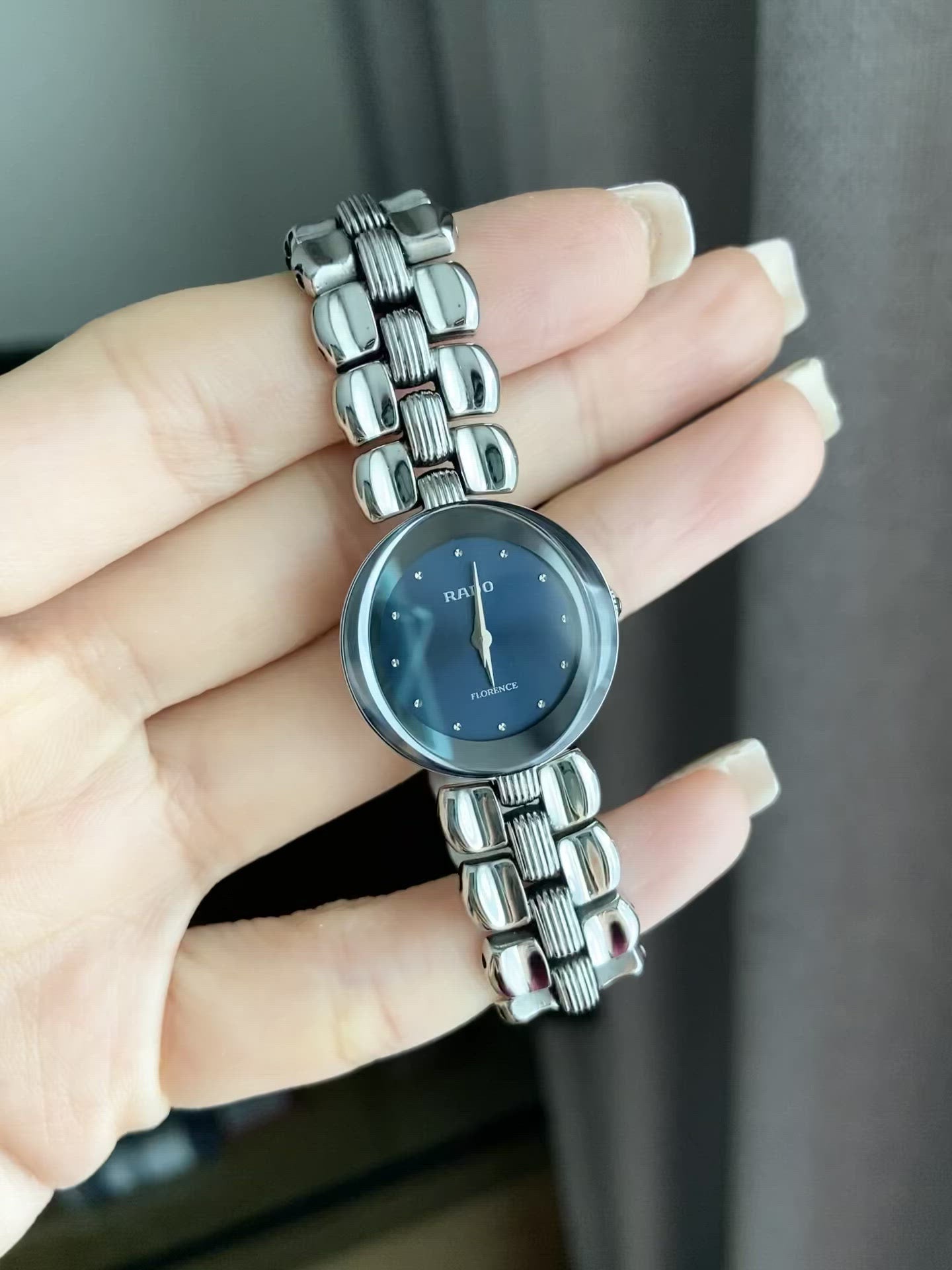 RADO 不動 フローレンス 153.3717.4 ネイビー系文字盤 レディース RADO 不動 フローレンス 153.3717.4 ネイビー系文字盤