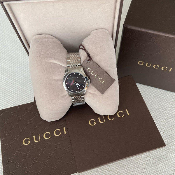 Gucci G-Timeless YA126505 12D Black MOP Dial