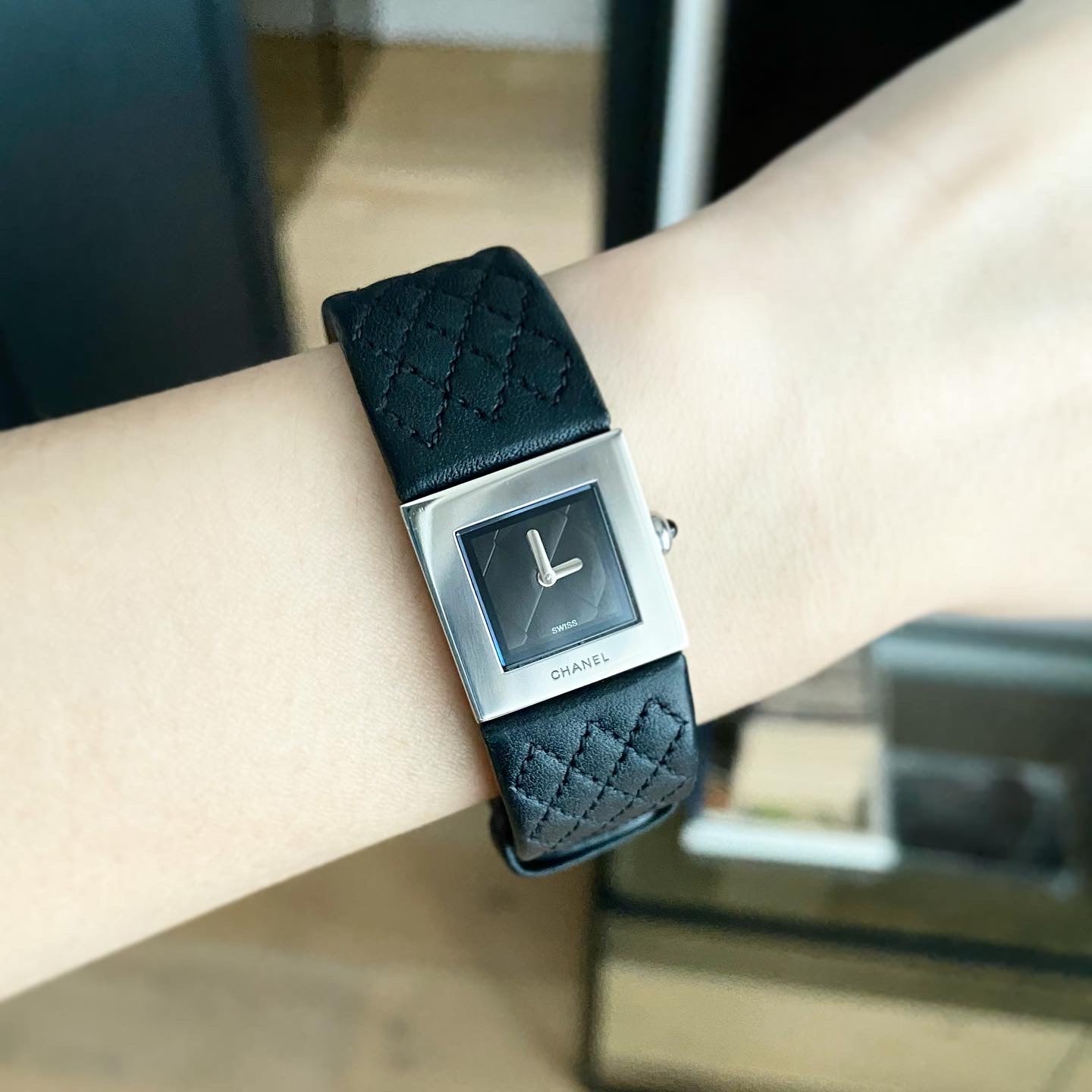 Chanel matelasse outlet watch