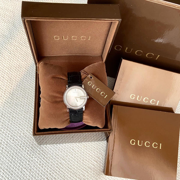 Gucci G-Round 47D (0.48ct) Ladies watch -Like new!